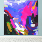 Abstracte kunst en modern schilderen canvas afdruk (Insitu (Houten vloer))