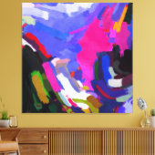 Abstracte kunst en modern schilderen canvas afdruk (Insitu (Woonkamer))