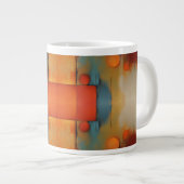 Abstracte kunst extra grote beker (Voorkant rechts)