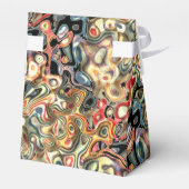 Abstracte Kunst Favor Doos Bedankdoosjes (Achterkant)