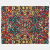 abstracte kunst Fleece Deken (Voorkant (Horizontaal))