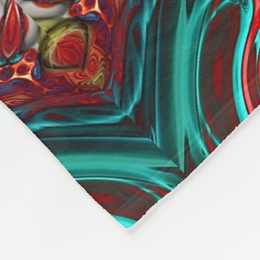 abstracte kunst Fleece Deken (Hoek)