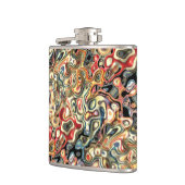 Abstracte Kunst Fles Heupfles (Links)