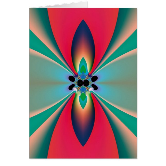 Abstracte Kunst Funky Bloem (Voorkant)