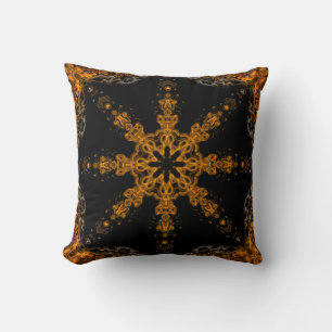Abstracte kunst, geometrische Design, zwart goudgr Kussen