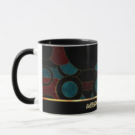 Abstracte kunst geometrische koffie Mok