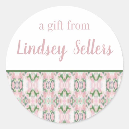 Abstracte Kunst Gepersonaliseerde Gift Stickers (Voorkant)