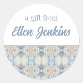 Abstracte Kunst Gepersonaliseerde Gift Stickers