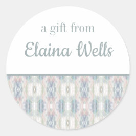 Abstracte Kunst Gepersonaliseerde Gift Stickers