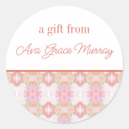 Abstracte Kunst Gepersonaliseerde Gift Stickers