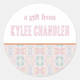 Abstracte Kunst Gepersonaliseerde Gift Stickers