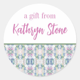 Abstracte Kunst Gepersonaliseerde Gift Stickers