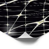 Abstracte kunst Golden Spiderweb Perfect Poster (Hoek)