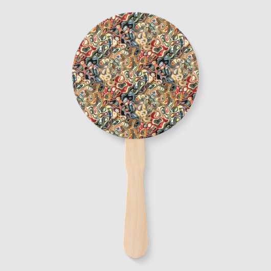 Abstracte Kunst Handwaaier (Voorkant)