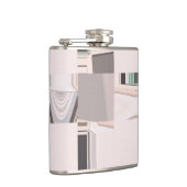 Abstracte kunst heupfles (Rechts)