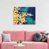 Abstracte kunst Hummingbird Floral Canvas Art Prin Afdruk (Insitu (Woonkamer))