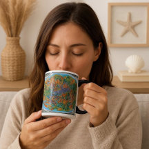 Abstracte kunst in de Oceaan