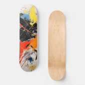 Abstracte Kunst in Kleur Skateboard (Voorkant)