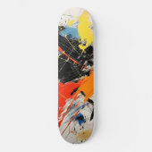 Abstracte Kunst in Kleur Skateboard (Voorkant)