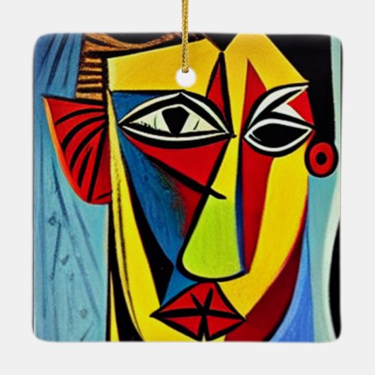 Abstracte Kunst Keramisch Ornament (Achterkant)