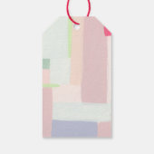 Abstracte Kunst Kerstcadeau Label Cadeaulabel (Achterkant)