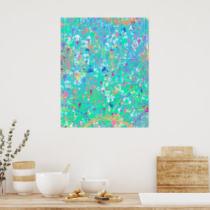 Abstracte Kunst: Kleine Zeewezens Poster