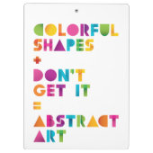 Abstracte kunst klembord (Achterkant)