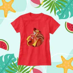 Abstracte Kunst Kleurrijk Mooi Danser Karakter T-shirt