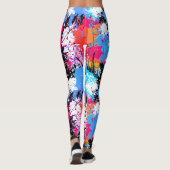 Abstracte kunst - kleurrijke Leggings - Schildspal (Achterkant)