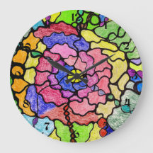 Abstracte Kunst Kleurrijke Prachtige Bloem Schilde