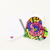 Abstracte Kunst Kleurrijke Wonderlijke Bloem Notitieboek (Binnen)