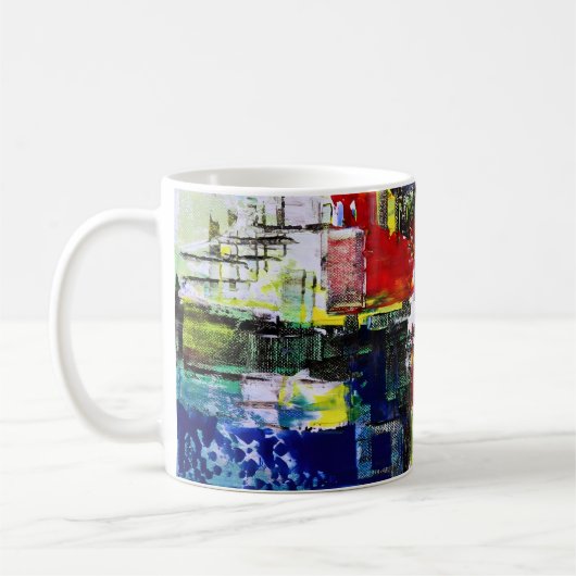 Abstracte Kunst  Koffiemok (Links)