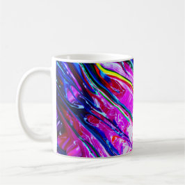 Abstracte kunst koffiemok