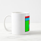 abstracte kunst koffiemok (Links)
