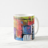 Abstracte Kunst Koffiemok (Voorkant rechts)