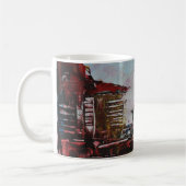 Abstracte kunst koffiemok (Links)