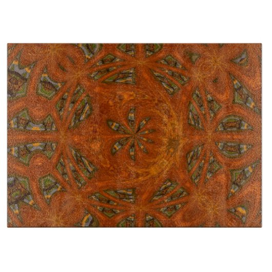 Abstracte kunst Labyrint Snijplank (Voorkant)