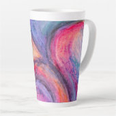 Abstracte Kunst Latte Mok (Rechterhoek)