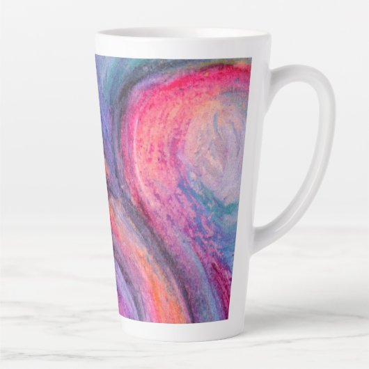 Abstracte Kunst Latte Mok (Rechts)