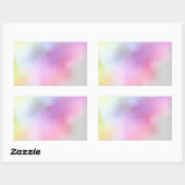 Abstracte Kunst Lege Kleurrijke Sjabloon Modern Rechthoekige Sticker (Vel)