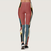 Abstracte kunst leggings (Achterkant)