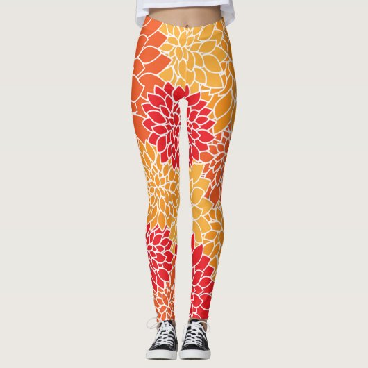 Abstracte kunst leggings (Voorkant)