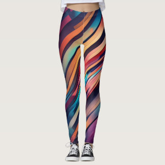 abstracte kunst leggings. leggings