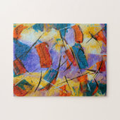 Abstracte kunst legpuzzel (Horizontaal)