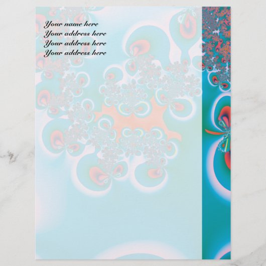 Abstracte Kunst Lentetuin Briefhoofd Ontwerp (Voorkant)