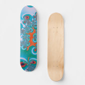 Abstracte Kunst Lentetuin Skateboard (Voorkant)