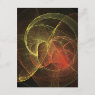 Abstracte Kunst Magische Vlam Briefkaart