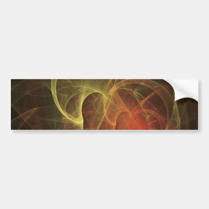 Abstracte Kunst Magische Vlam Bumpersticker