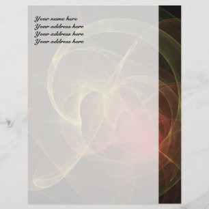 Abstracte Kunst Magische Vlam Gepersonaliseerd Briefhoofd