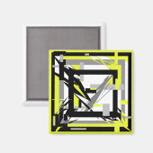 Abstracte Kunst Magneet (Voorkant / Achterkant)